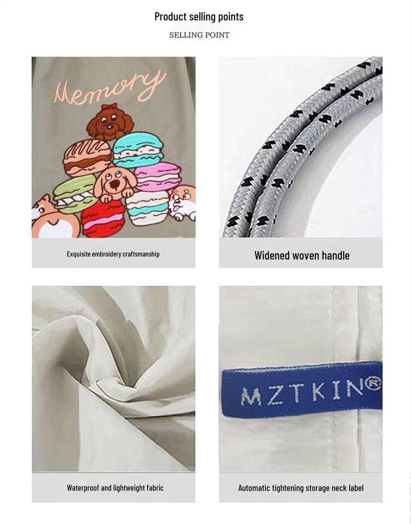 Нейлоновая сумка-тоут кроссбоди в японском стиле с вышивкой шиба-ину – Вместительная универсальная наплечная сумка для женщин.