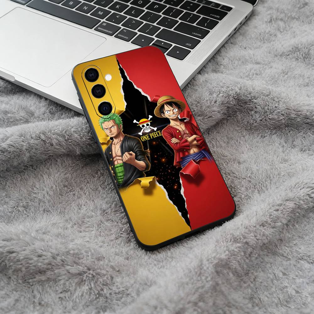 Popular Anime One Piece Phone Case For Samsung Galaxy A73,A71 A72,A70,A53,A52,A51,Soft Silicone Black Cover