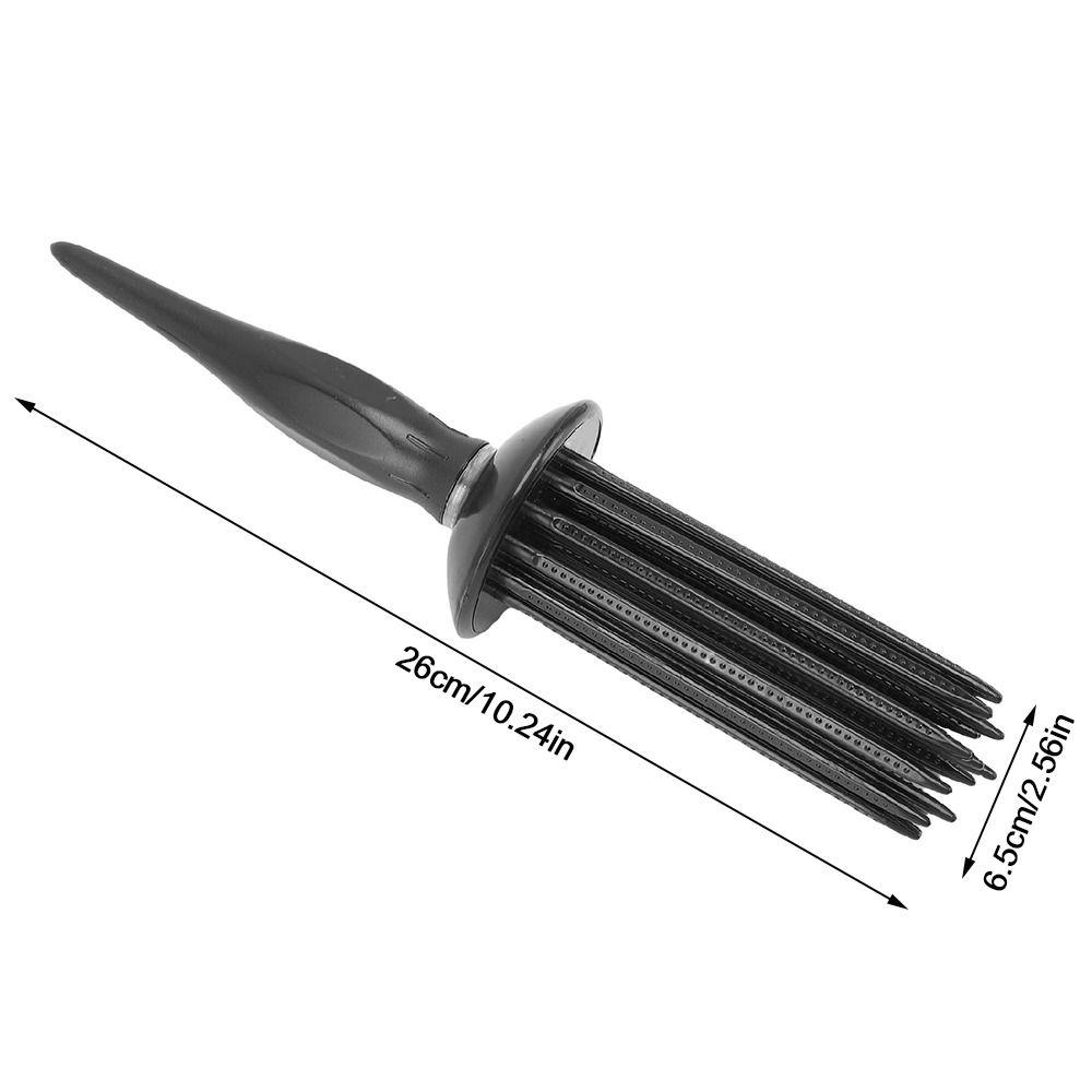 2pcs Textured Grip Curling Roll Comb Easy Styling Voluminous Hair Comb Travel Styling
