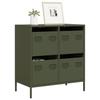 VidaXL Olive Green Buffet 68x39x73.5 Cm Cold-Rolled Steel, Storage Furniture, Kitchen Storage Furniture, Furniture of 851260