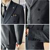 Men's Double-breasted Suit Suit Men's Business Suit Three-piece Suit