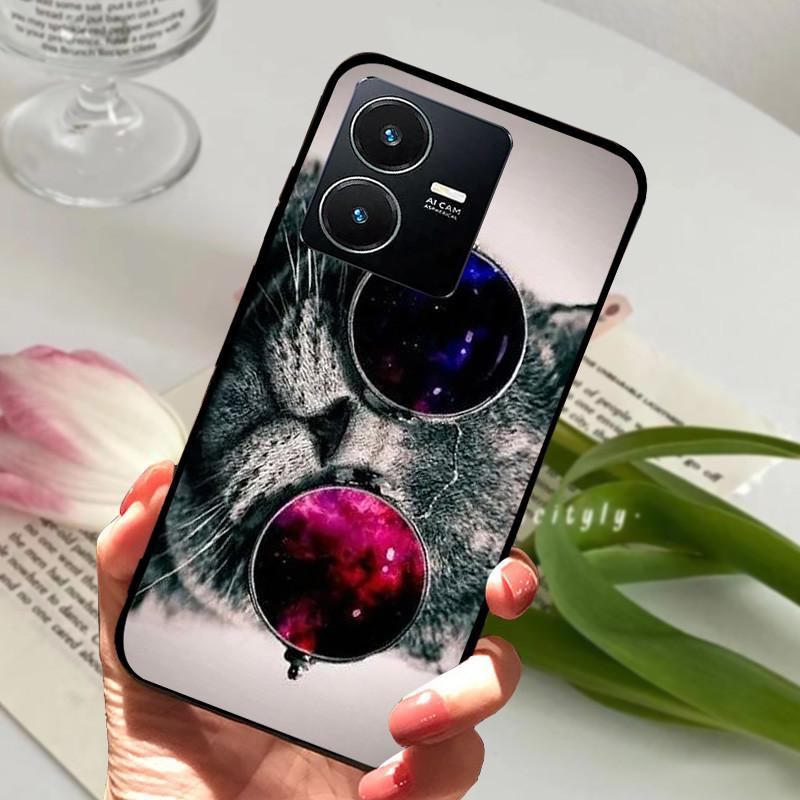 Для Vivo Y22S 2022 Чехол Ударопрочный Мягкий ТПУ Силиконовый Чехол для Телефона Для Vivo Y22 Y 22 V2207 Y22S V2206 Funda Capa Мультяшный Vivoy22