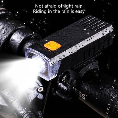 Светодиодный велосипедный фонарь с USB-зарядкой, передний, для ночной езды и горных приключений, дорожный, трейловый, повышенная видимость