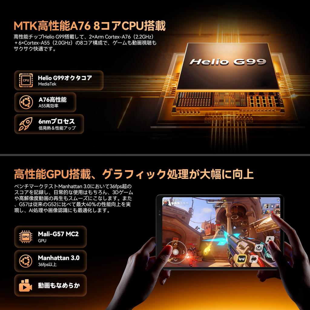 Планшет Headwolf Android 16 Планшет на Android Helio G99 24 ГБ 128 ГБ 120 Гц Высокая частота обновления 4G LTE Модель Gemini Совместимый Pixel Widevine L1 Беспроводной