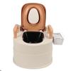 Bedside Commode Toilet for Adult Adjustable Height with Handles Portable Bedside Mobile Solid