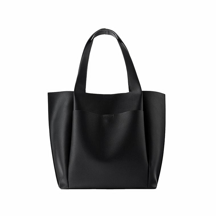 ZЖенская сумка, новая, мягкая, кожаная, сумка для покупок, минималистская, большая вместимость, сумка-тоут на одно плечо, сумка для покупок