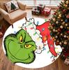The Grinch Pattern Round Rug, Indoor/Outdoor Mat, for Picnic, Gameroom, Bedroom, Office, Living Room, Home Decor Carpet, Birthday Gift