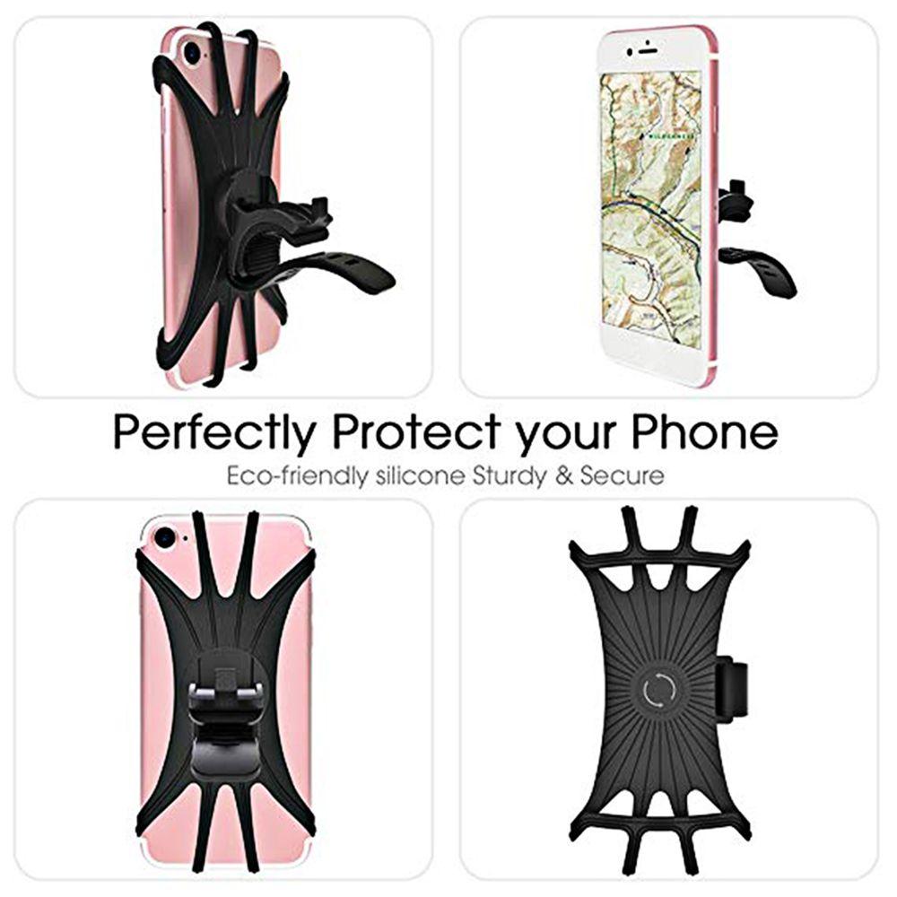 Universal Smartphone Handlebar Rack Bicycle Bracket Strap MTB Motorcycle Stand Bike Phone Holder