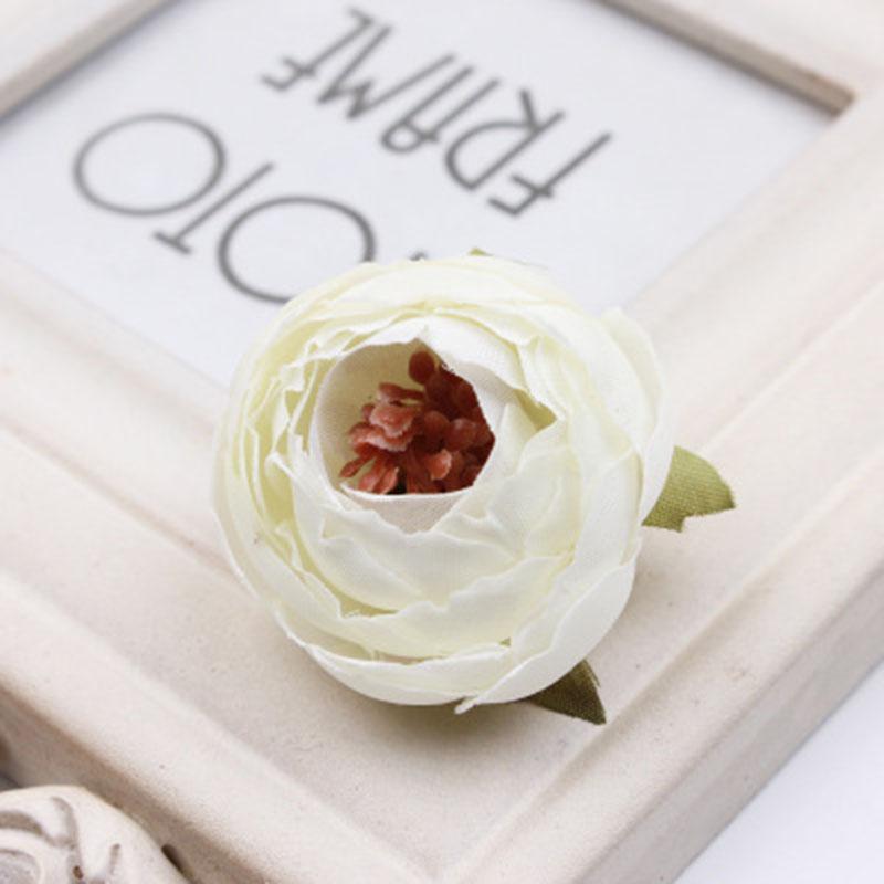 10 шт. Искусственные цветы Ретро Головка пиона Шелковый цветок Декор Сделай сам Для украшения дома Свадебные украшения CDN