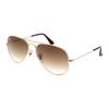 RayBan Gradient Effect Metallic Aviator Sunglasses Unisex Couple Gold
