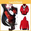 Яркое красно-черное худи Kakegurui Jabami Yumeko с изысканным исполнением