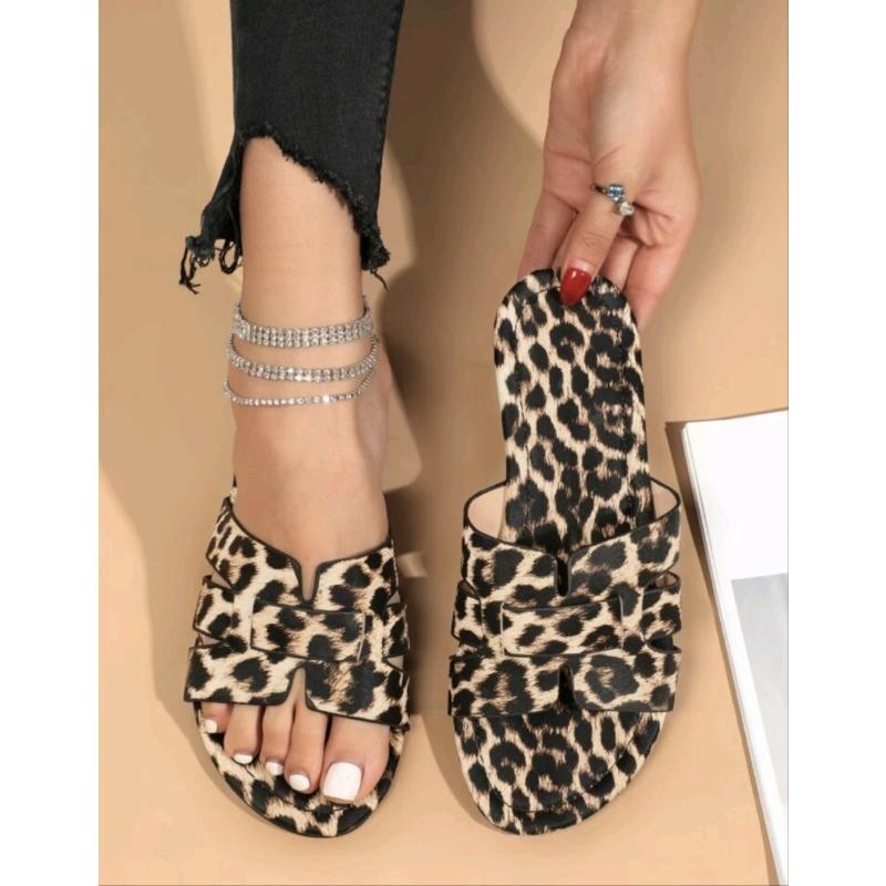 Шлепанцы большого размера с квадратным носком, женские сандалии, пляжная обувь