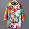 Long Sleeved Kids Painting Apron Polyester Baking Bibs Gifts Art Bibs