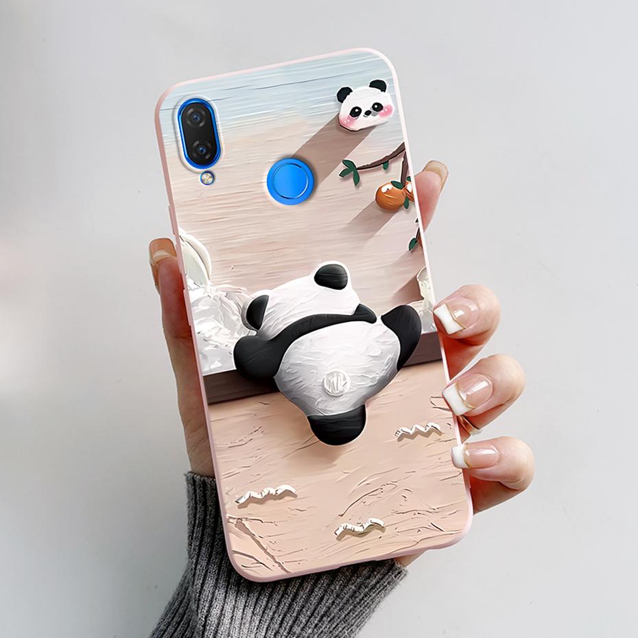 Чехол для Huawei Nova 3i INE-LX1 INE-LX2 Чехол с пандами Мягкий силиконовый чехол для телефона Для Huawei P Smart Plus 2018 Nova3i Fundas Бампер