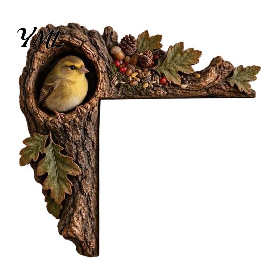 Decorative Accents for Reading Nooks Chipmunk Tree Door Topper, Squirrel Owl Wooden Frame Sign, Funny Whimsical Woodland Decor Animals Corner