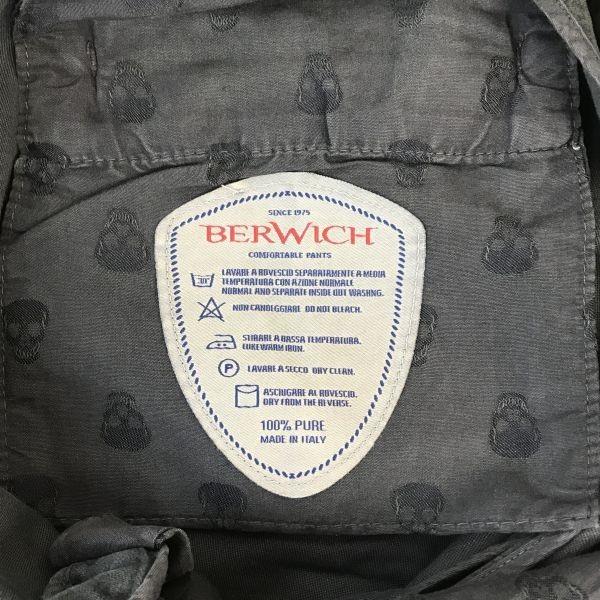 BERWICH × BARNEYS NEW YORK Cotton Pants Italy 46 Men M Inseam 70 Charcoal(USED)