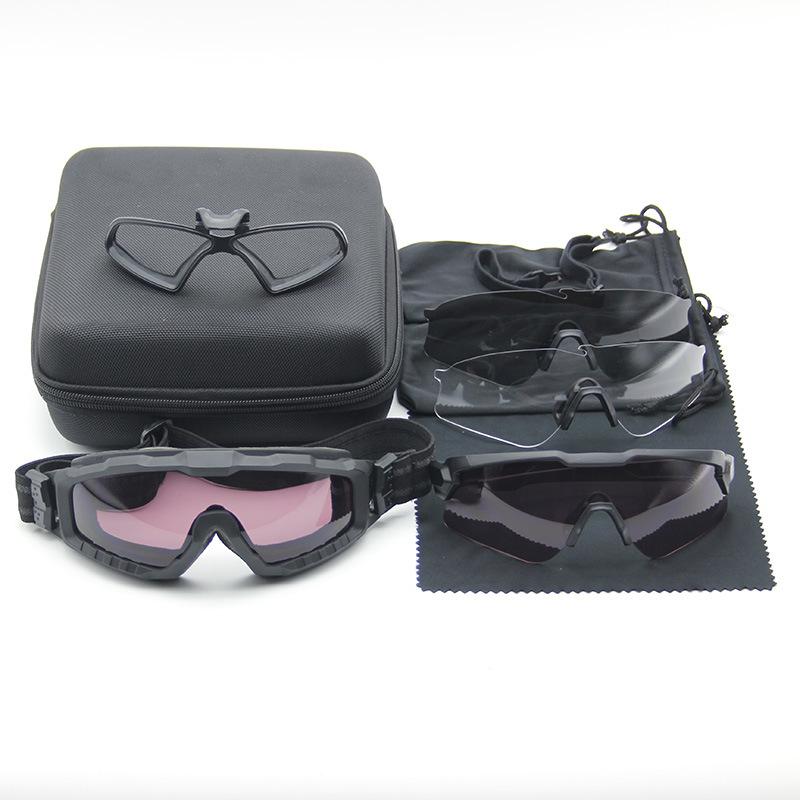 Тактическое лобовое стекло «два в одном» Fantasy CS для верховой езды на открытом воздухе, противотуманное, устойчивое к ветру и песку, ударопрочность, спортивные очки