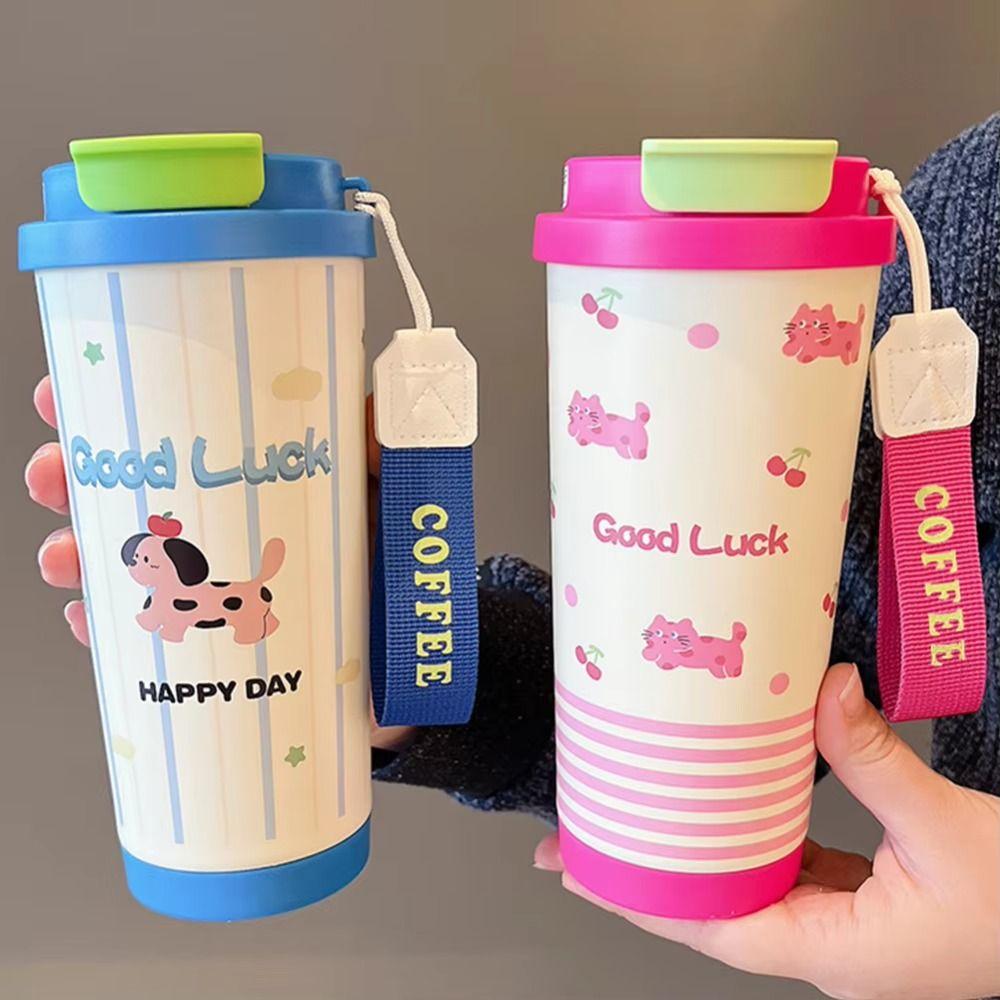 550ml Thermal Cup Stainless Steel Vacuum Flasks Cute Travel Coffee Cup