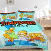 Постельное белье Simpsons Family Adventure - 3 предмета, пододеяльник, Подарок для спальни, Без наполнителяB165