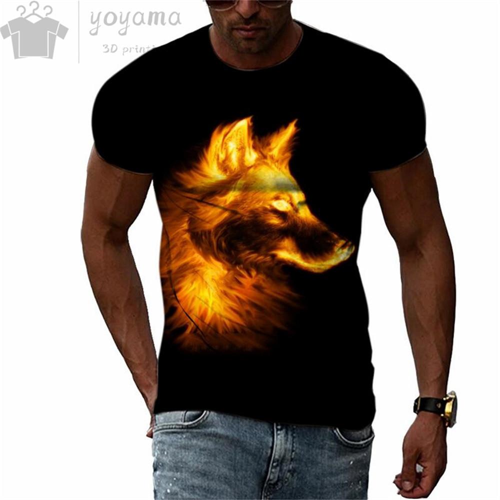 Мужская летняя футболка с милым 3D-рисунком немецкой овчарки, мужские летние футболки с коротким рукавом