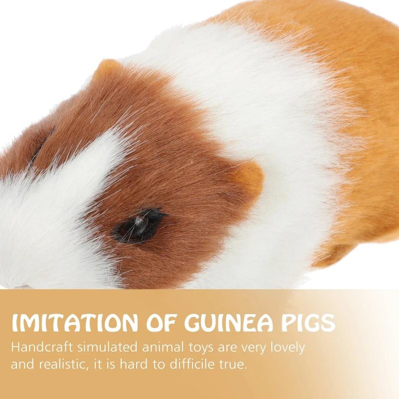 Реалистичные Фигурки Хомяков Плюшевые Игрушки Жизнеподобные Морские Свинки Мягкая Набивная Фигурка Животного для Детей Подарок на День Рождения