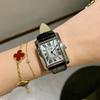 Fashion Square Watch, Simple Roman Temperament, Business Lady, Retro Temperament Belt Quartz Watch