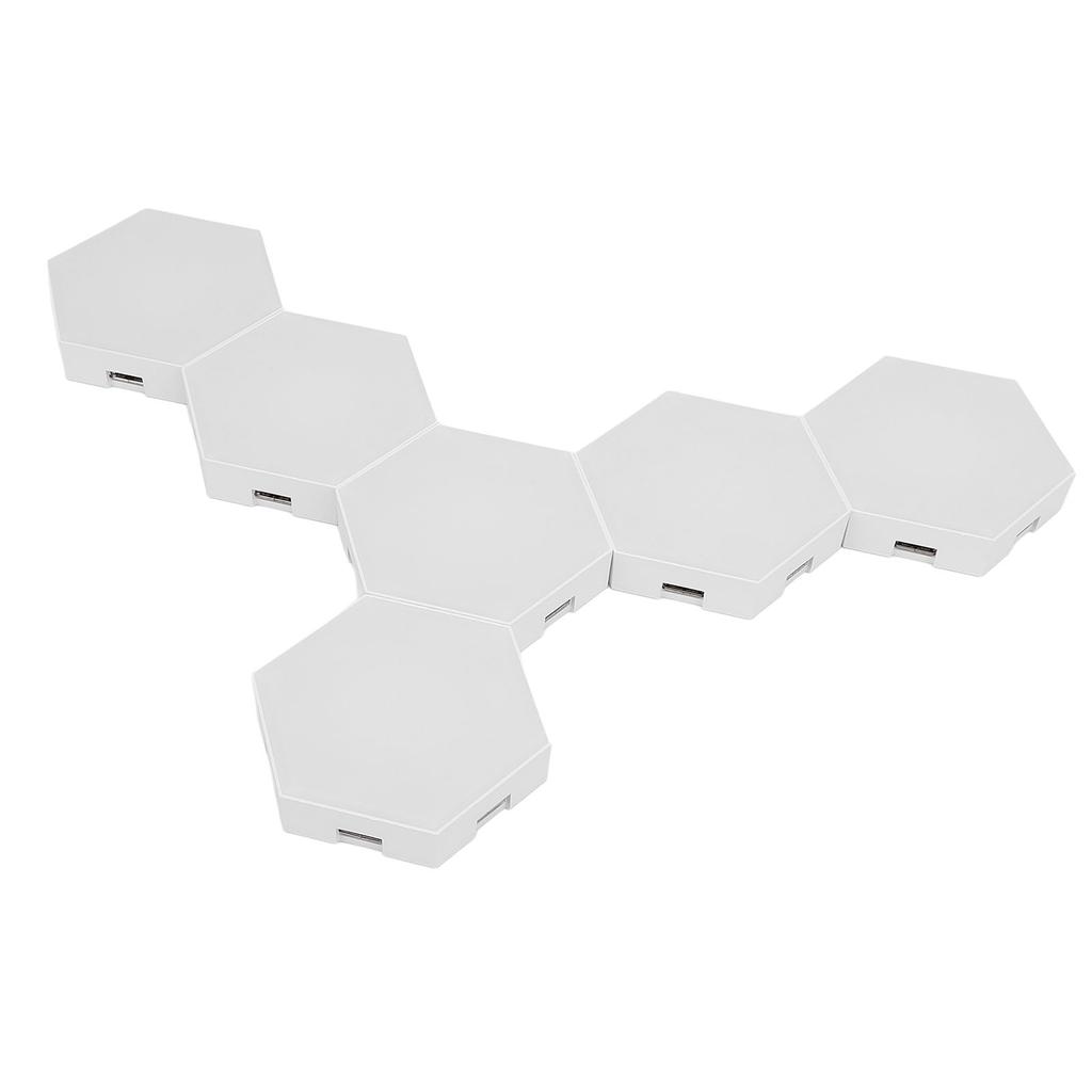 6 комплектов Bluetooth Hex Wall Light RGB 16 миллионов цветов Music Sync APP Remote Control LED Light Panel