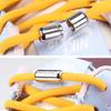 FONKEN Elastic No Tie Shoelaces Flat Shoe Laces For Kids and Adult Sneakers for Shoelace Quick Wear Lazy Metal Lock Laces Shoe Strings