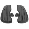 Aluminum Front Rider Floorboards Foot Pegs Footboard Fit for Indian Scout Sixty Bobber 20152021(Matte Black Glossy Black )