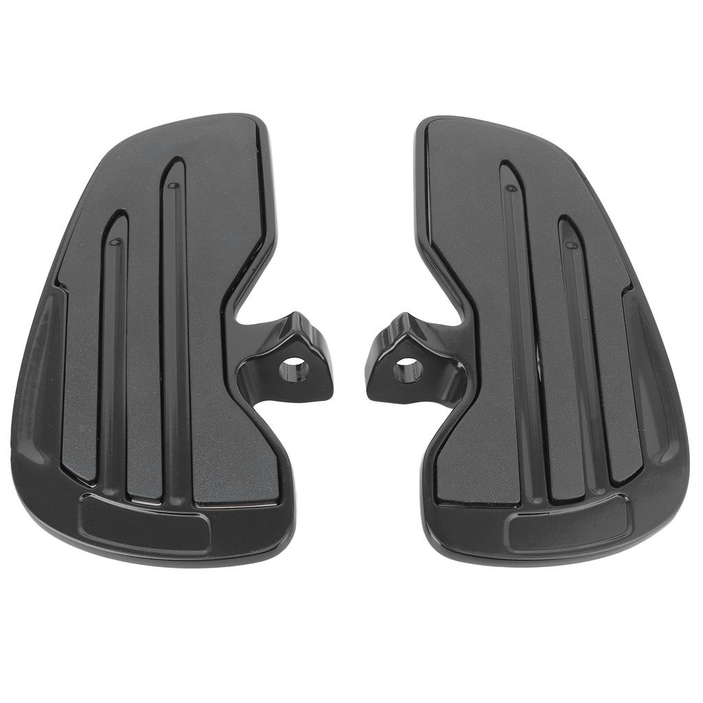 Aluminum Front Rider Floorboards Foot Pegs Footboard Fit for Indian Scout Sixty Bobber 20152021(Matte Black Glossy Black )