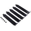 5Pcs/Lot Black Metal Slot Covers Dust Filter Blanking Plate For Pci