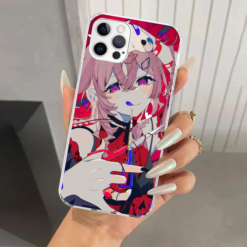 Милый Аниме Девушка INS Чехол для Телефона для Iphone 17 Air 16 15 Plus 14 13 Mini 12 11 Pro Max 16E 7 8 SE 2020 Мягкий Funda Печатный Корпус 17 A