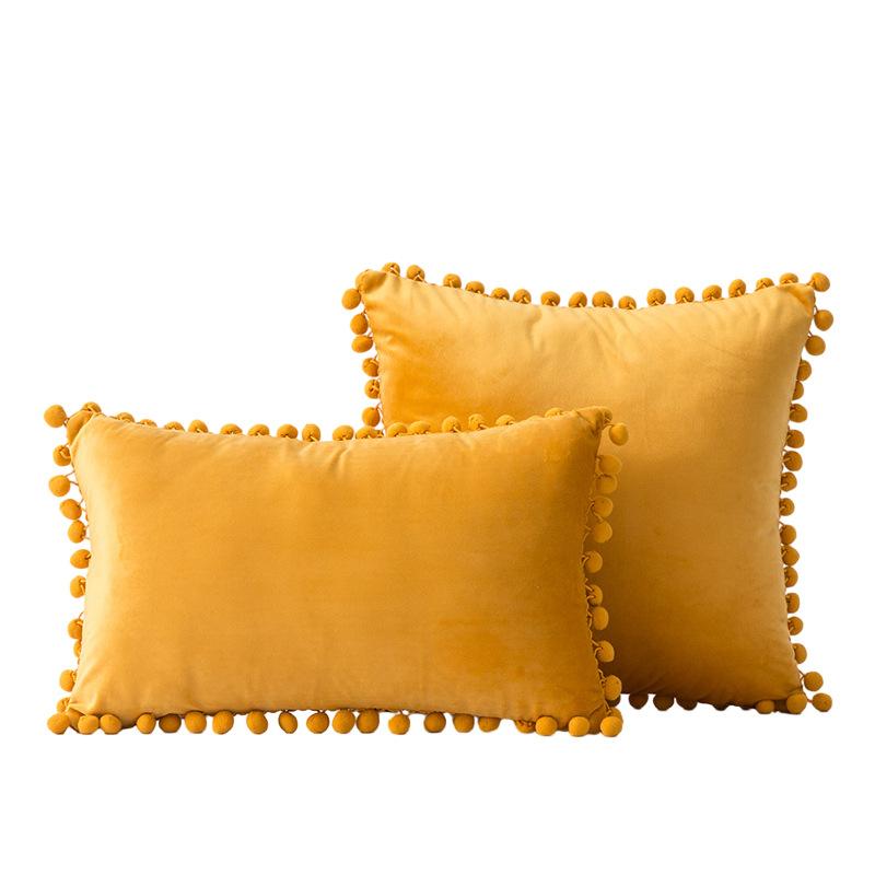 Наволочки для подушек 18x18 бирюзового цвета: 2 упаковки удобных мягких помпонов бархатных квадратных декоративных наволочек для декора дома в фермерском стиле