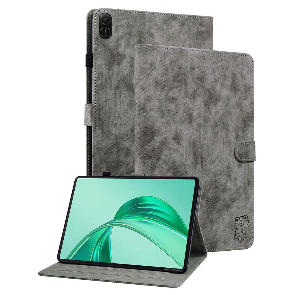 Для чехлов Honor Pad X8a Чехол для планшета из ПУ кожи с тигровым принтом, устойчивый к царапинам