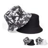 Fashion Summer Reversible Coconut Tree Printing Fisherman Caps for Women Bucket Hats Men Hip Hop Cap Flat Hat