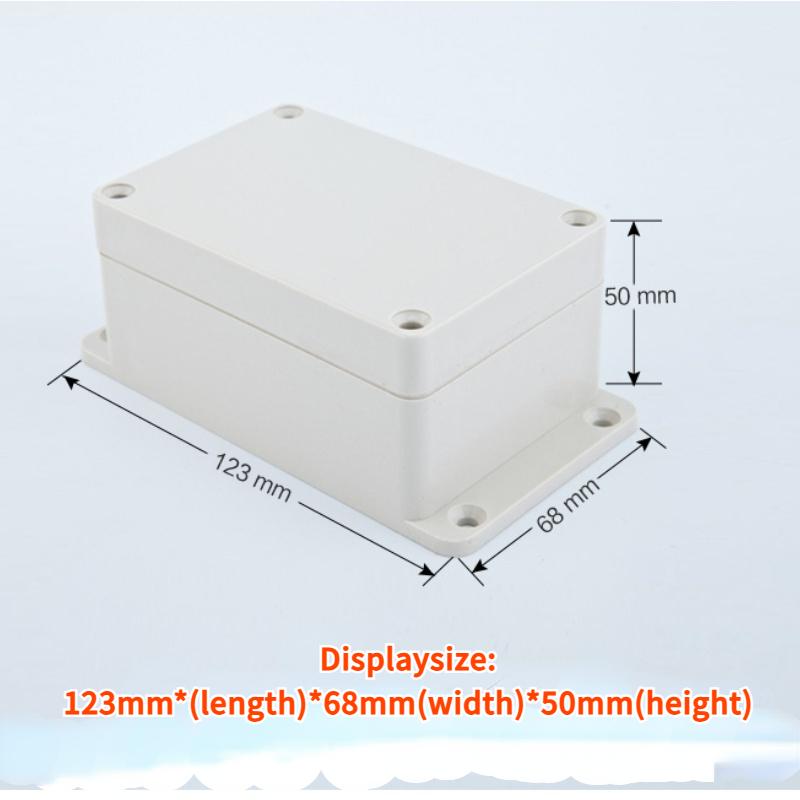 Пластиковый корпус литиевой батареи, модуль управления, водонепроницаемая распределительная коробка, шасси 123 * 68 * 50 мм