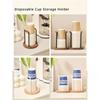 Disposable Cup Storage Holder Rack Shelf, Water Tea Cups Wood Dispenser with Long Stick Mug Display Stand, Organizer Supplies