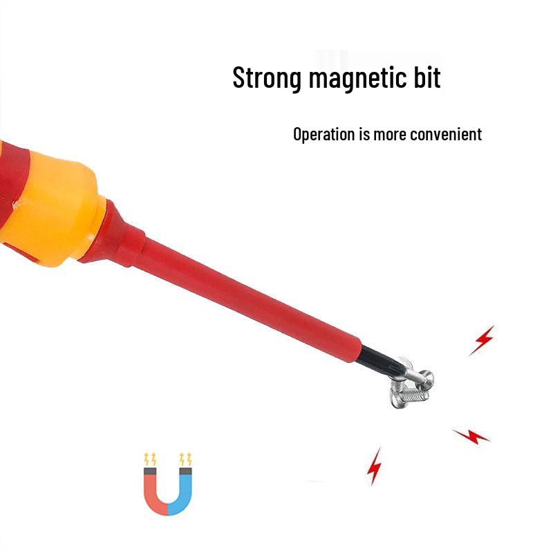 13-Piece Insulated Electrician Screwdriver Set - 1000V, Hardened Chrome Vanadium Steel, Strong Magnetic