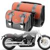 Motorcycle Bag Universal Saddlebag PU Leather Side Tool Bag Storage Tool Pouch Luggage Saddle Bag