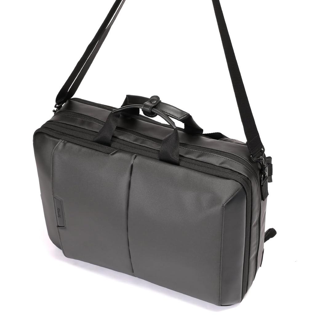 Деловой рюкзак DULITE FLEX 3WAY, рюкзак 6 см, расширяющийся, тип одежды, черный 60645, один размер [BERMAS]