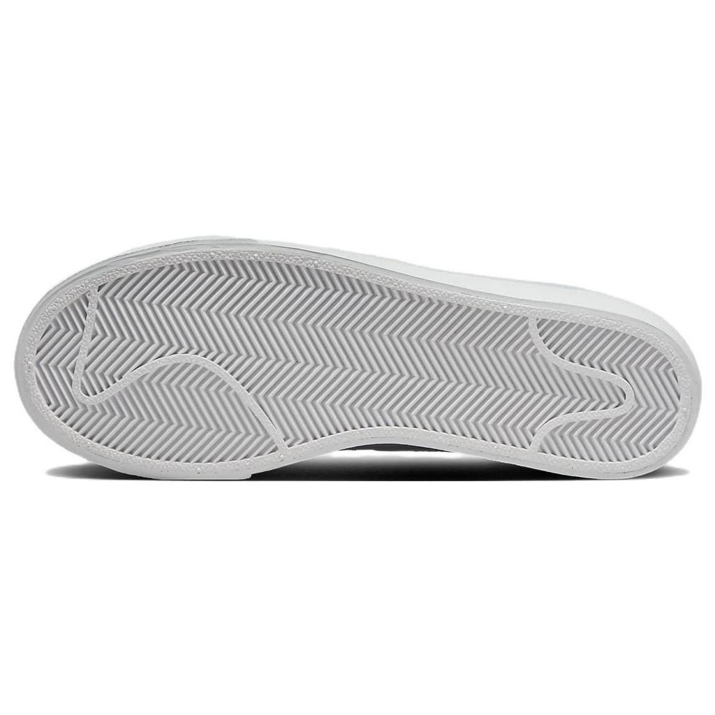 Nike Кроссовки Blazer Low на платформе Белые Сине-голубой Bliss Женские Volt Черный FJ0738-100