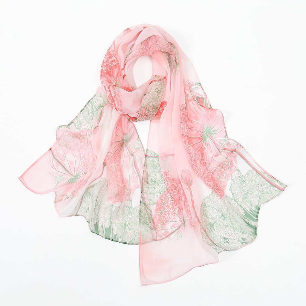 Новый женский вуалевый бандана-шарф шаль женское пончо с принтом длинный мягкий хиджаб солнцезащитный имитация шелка шарф пляжные шарфы накидки