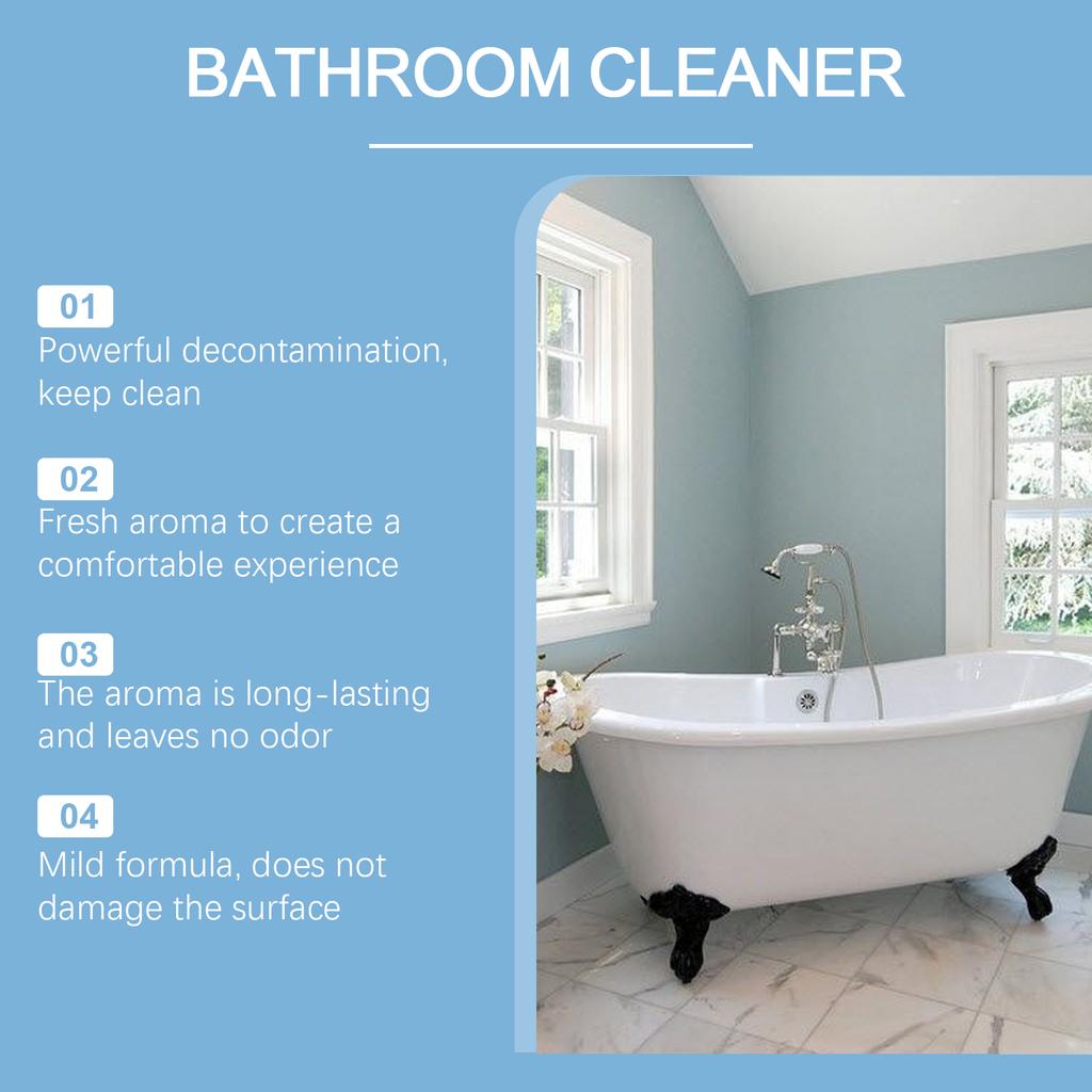 Multipurpose Bathroom Cleaner Spray Strong Stain Remover Remove Limescale Soap Scum Long Lasting Fresh Indoor Clean Spray 100ml
