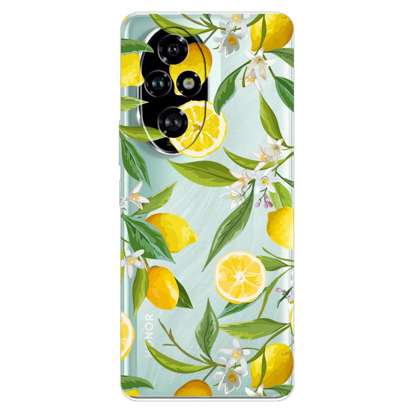 For Honor 200 Pro Case Honor 200 5G Flower Clear TPU Soft Silicone Transparent Back Case for Honor 200 5G Cover Coque Para Funda