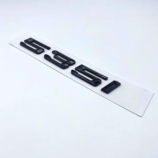 Старая глянцевая черная эмблема с буквами 520i 523i 525i 528i 530i 535i 540i для BMW 5 серии E60 E61 F10 F11 G30, наклейка на багажник автомобиля с логотипом