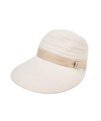 Munsingwear MG5SCP00L Кепка-козырек с защитой от УФ-лучей и тепла, из льна, с косметическим уходом WH00 Женская 2-сторонняя защита, Защита, Материал, Лента, Белый,