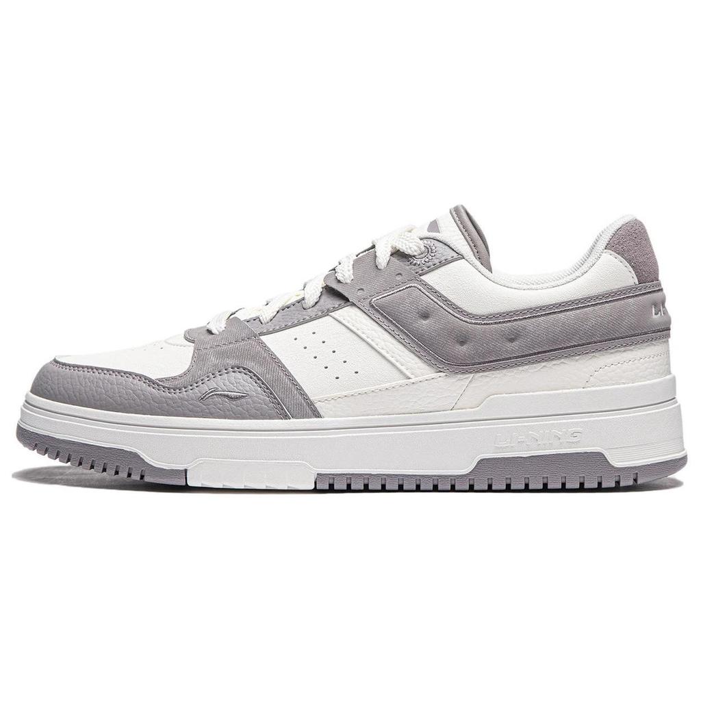 Li Ning Tian Ji 2.0 Trendy Versatile Fashion Patchwork Thick Sole Height Increasing Shock Absorbing Wear Resistant Low Top Skate Shoes AGCU193-3