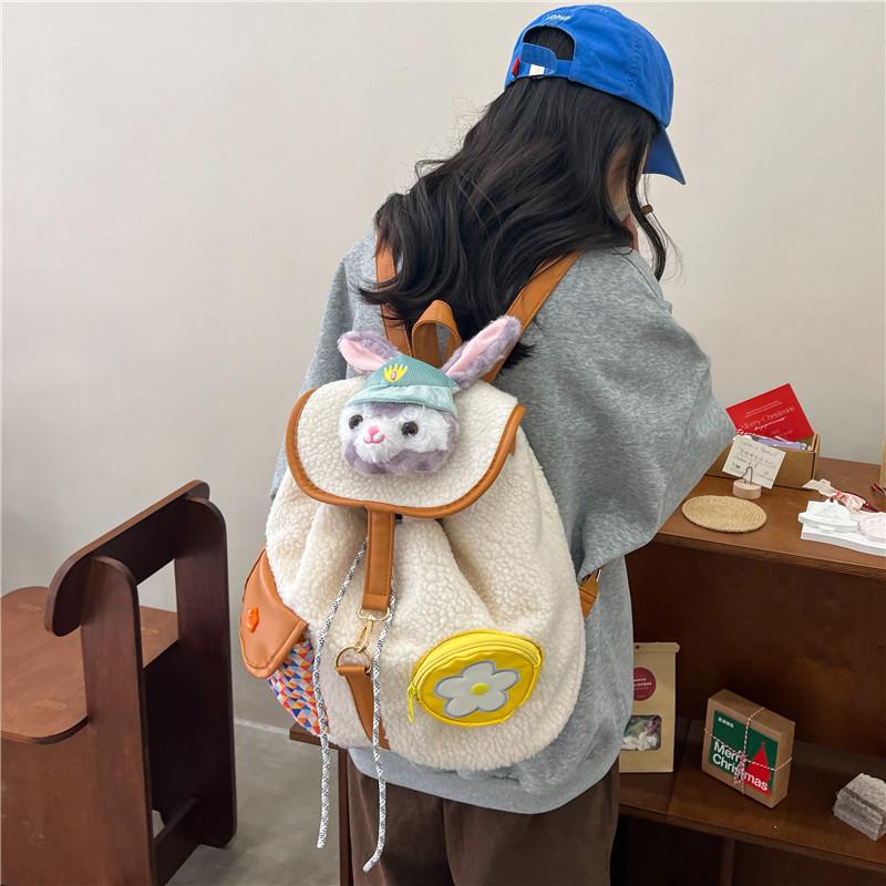 Плюшевый Стеллалу Даффи Рюкзак-школьный портфель Детский подарок Мультяшная сумка Повседневная