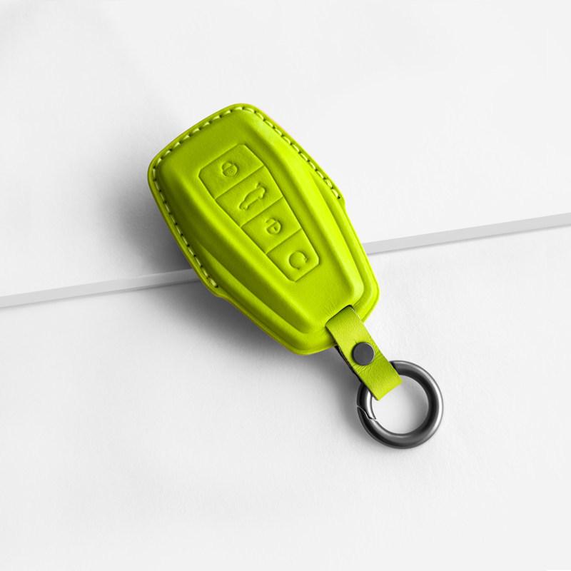 Чехол для ключей Geely из натуральной кожи для моделей 2026 года: Xingyue L, Джинсовый ICON, Новый Boyue L - Кузов автомобиля с цепочкой-пряжкой