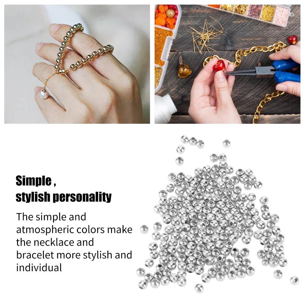 200pcs Smooth Round Seed Beads 4mm Size Spacer Beads Jewelry Tools Beading Supplies  Jewelry Making